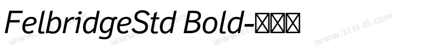 FelbridgeStd Bold字体转换